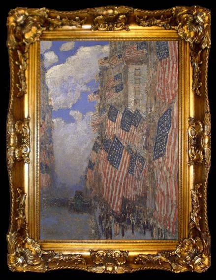 framed  Childe Hassam The Fourth of July, ta009-2